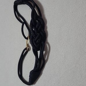 Small black rope belt